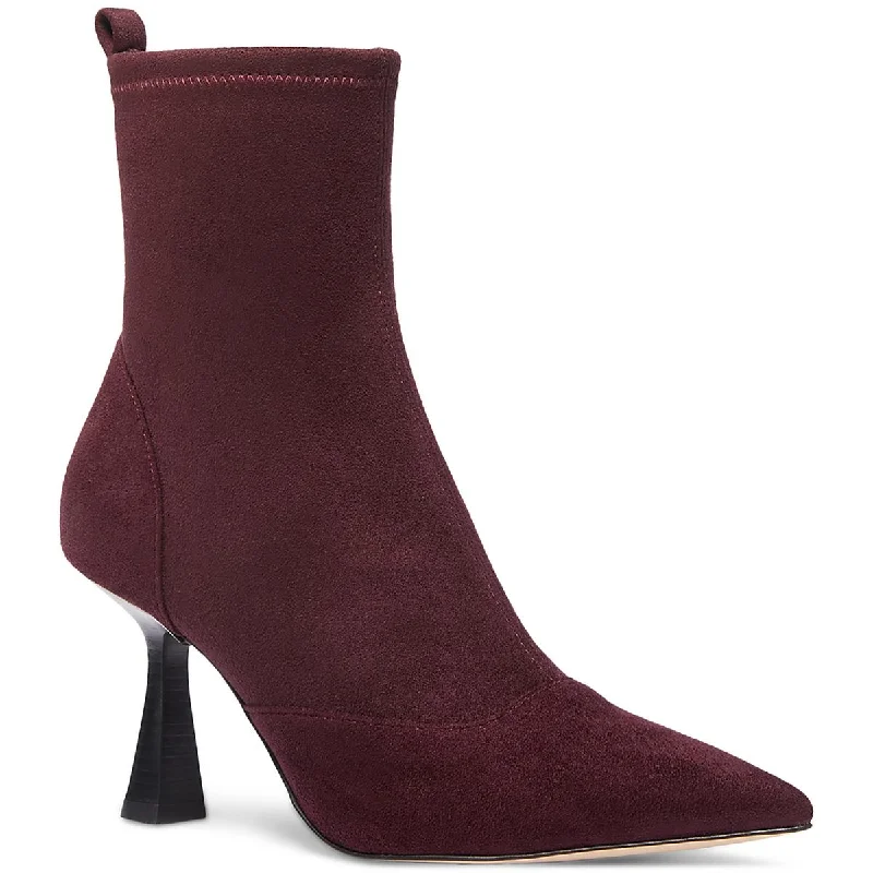 Boots with adaptive sole padding -MICHAEL Michael Kors Womens Clara Mid Bootie Faux Suede Mid-Calf Boots