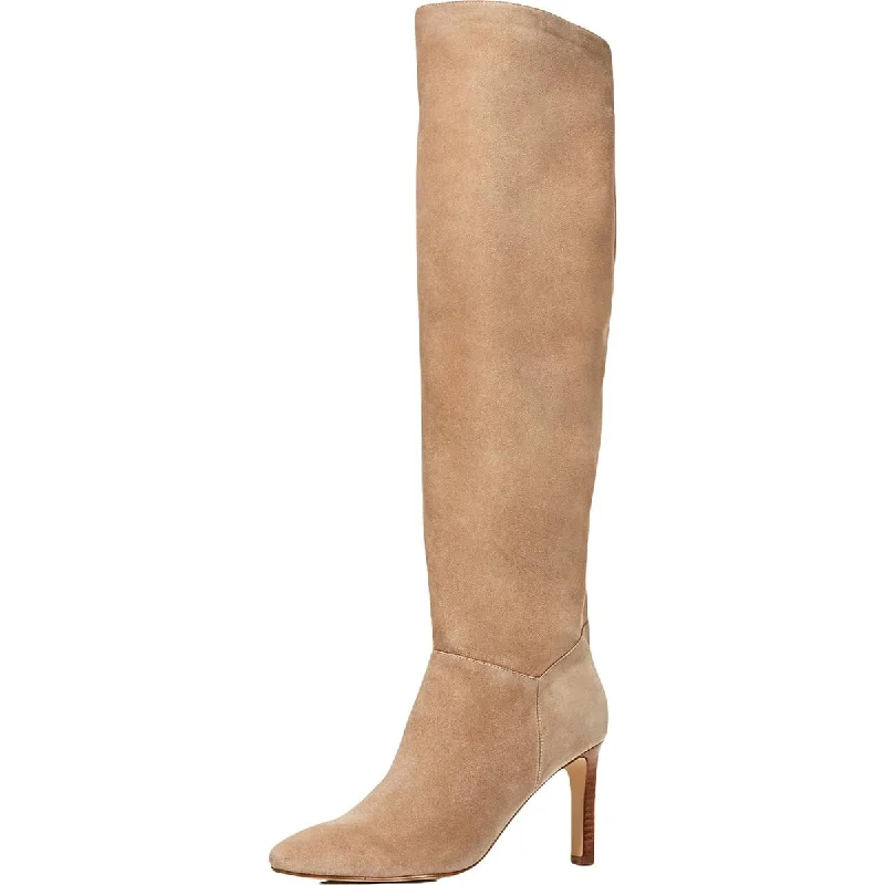 Boots with fine leather accents -Marc Fisher LTD Womens Zadia Suede Tall Knee-High Boots