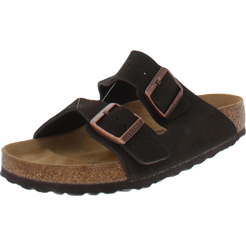 sandals with easy-to-pair design-Birkenstock Womens Arizona Bs Leather Slides Flatform Sandals