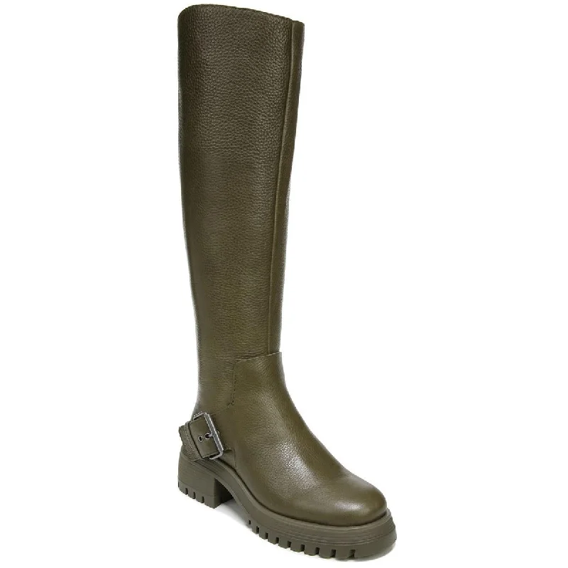 Boots for icy terrace evenings -Franco Sarto Womens Julie Leather Zipper Over-The-Knee Boots