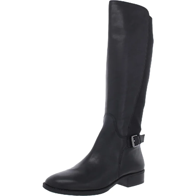 Boots with ethereal light frames -Sam Edelman Womens Paxten Leather Tall Knee-High Boots