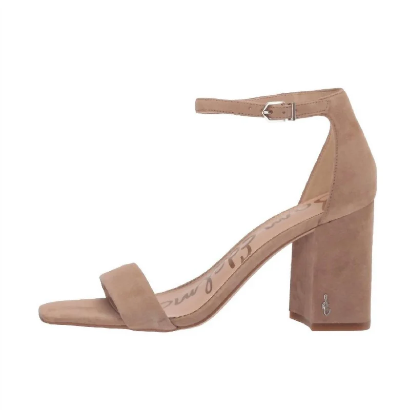 Trendy high heels for modern fashion-Daniella Heels In Oatmeal Suede