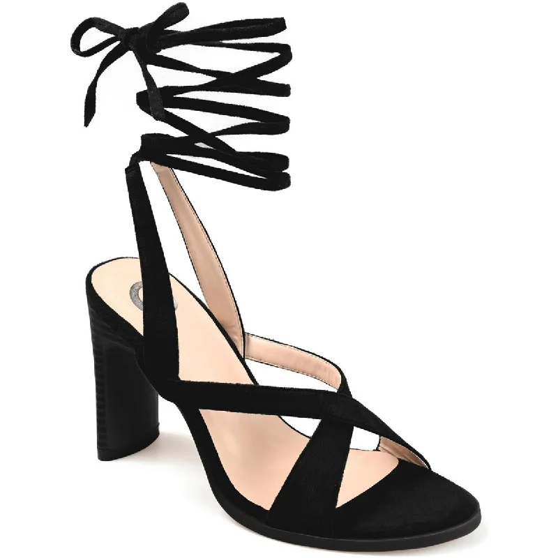 Trendy high heels for modern nights-Journee Collection Womens Adalee Dressy Pumps Strappy Sandals