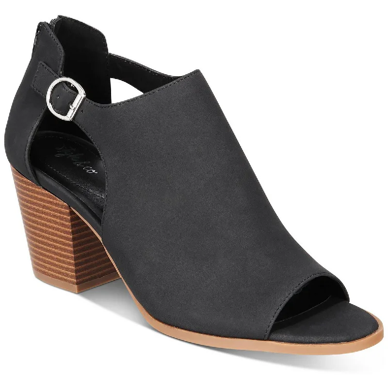 sandals for walking long distances-Style & Co. Womens Jennaap Open Toe Block Heel Block Heels