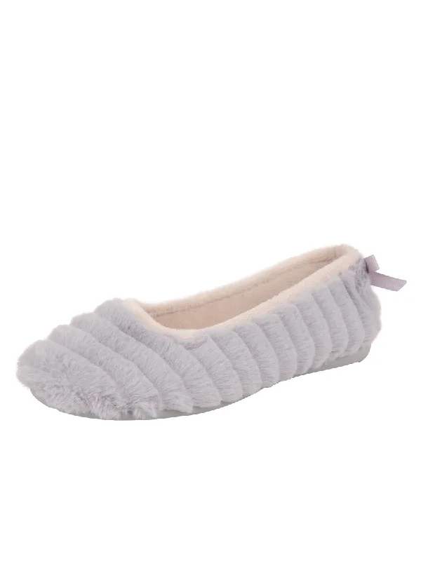 Slippers for tale-reading eves -Jane Faux Fur Slipper