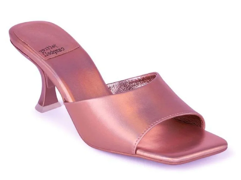 Premium high heels for classy evenings-Jeffrey Campbell: Mr Big in Rose Metallic