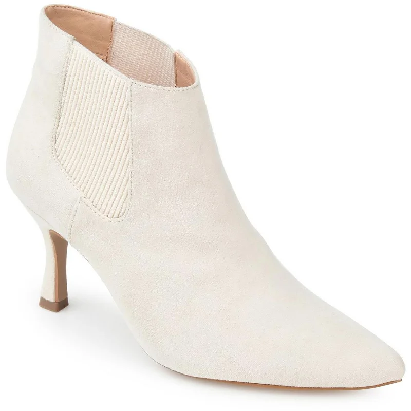 Boots with sturdy sole overlays -Journee Collection Womens Faux Suede Ankle Chelsea Boots