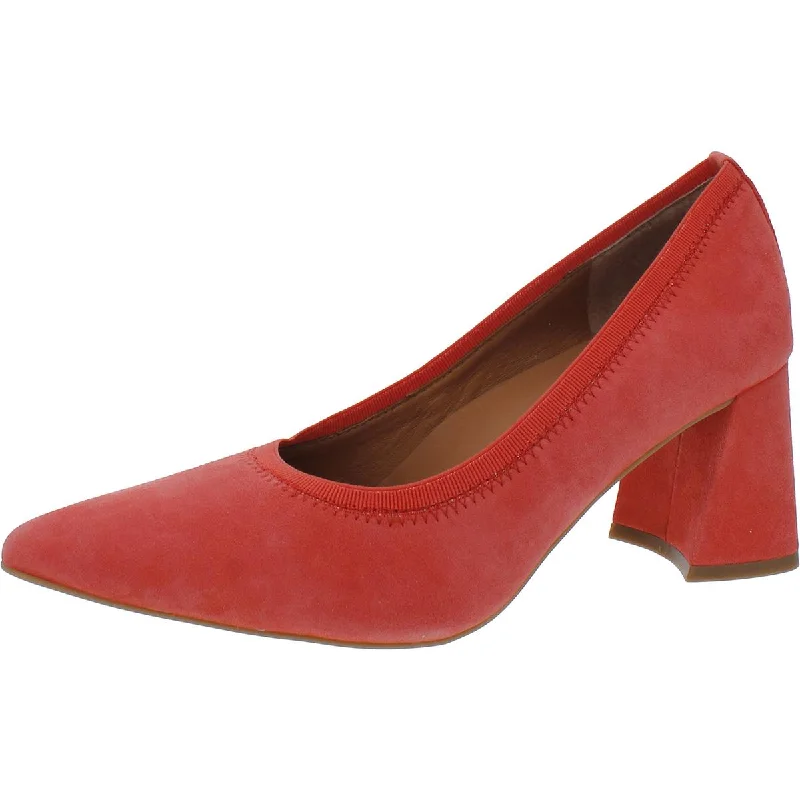 Bright Coral Suede