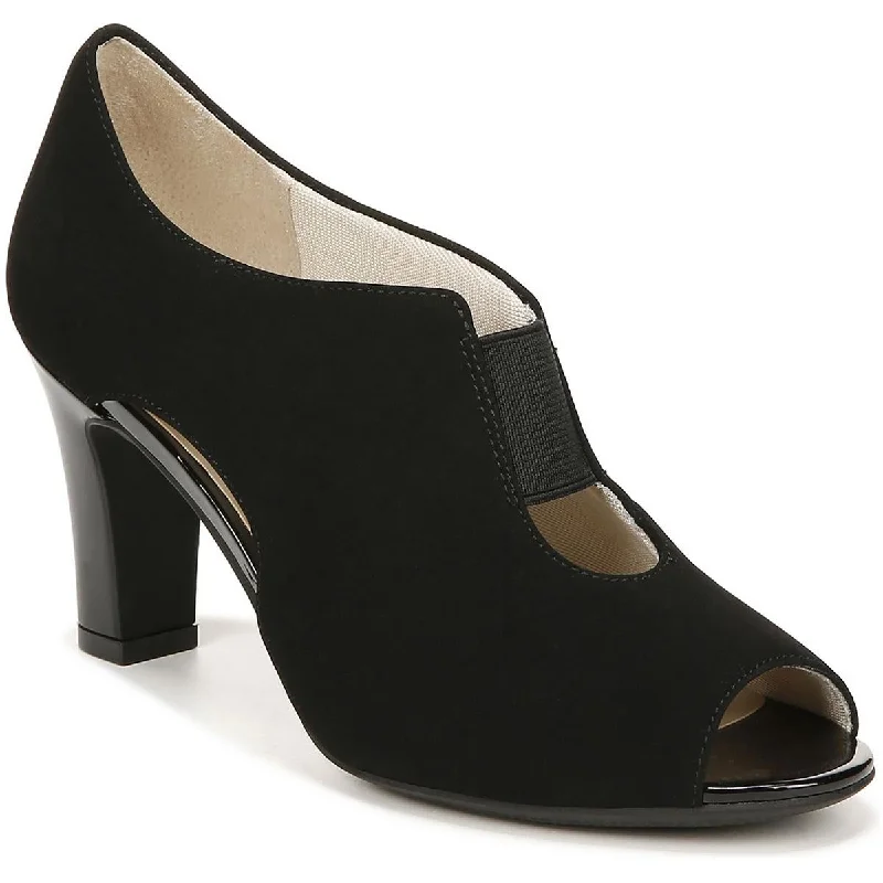 Comfortable high heels for long events-LifeStride Womens Carla Open Toe Pumps