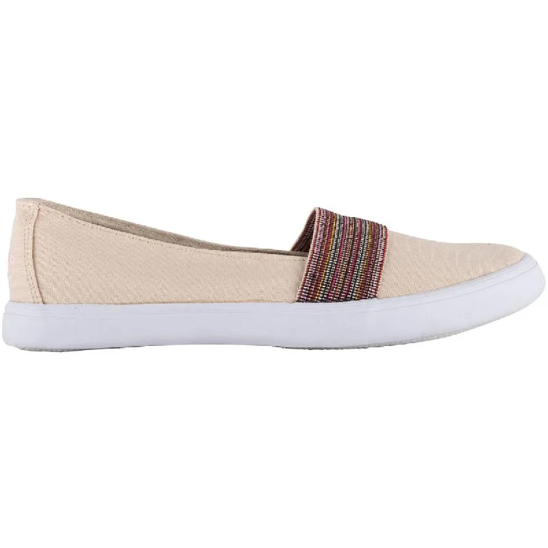 Shoes with tacky grip soles -Lamo Womens Piper Canvas Memory Foam Slip-On Sneakers