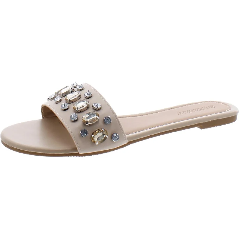 sandals for versatile summer fashion-Olivia Miller Womens Comfort Insole  Flatform Sandals