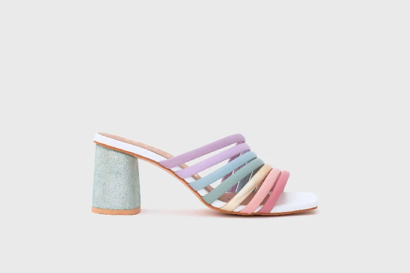 Cushioned high heels for soft evenings-Sweet Sunshine Straps Heels In Multi