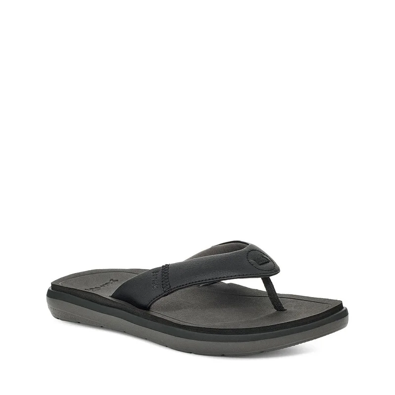 sandals with minimal design-Men's Shoes Sanuk RIPPAH Flip Flop Water-Resistant Sandals 1143290 BLACK