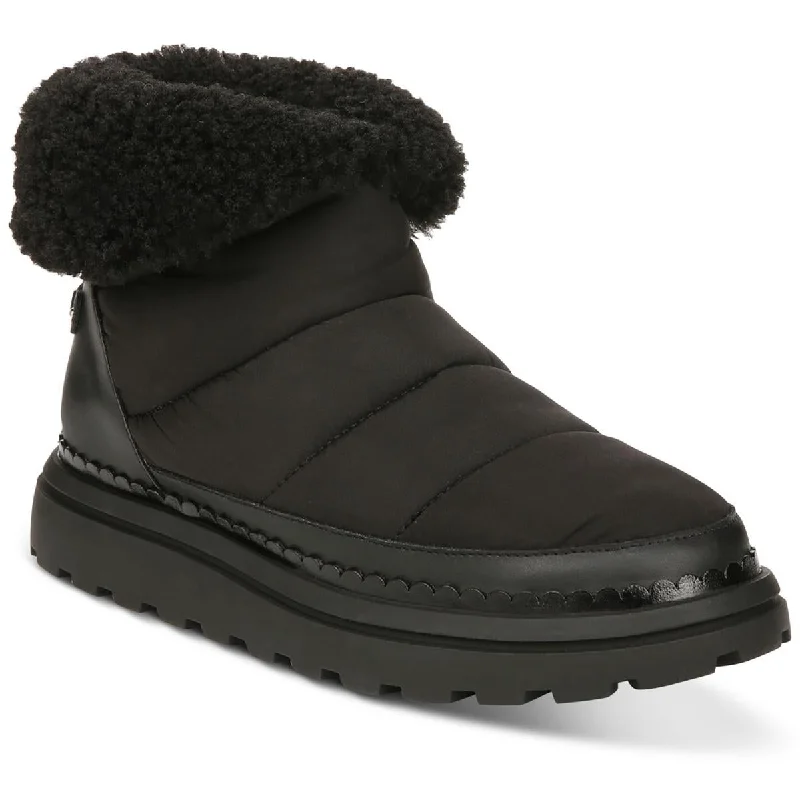 Boots for drizzly snow strolls -Sam Edelman Womens Ozie Pull On Round Toe Shearling Boots