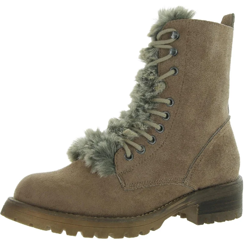 Boots for long frost vibes -Very G Womens Farrah  Pull On Round Toe Combat & Lace-up Boots