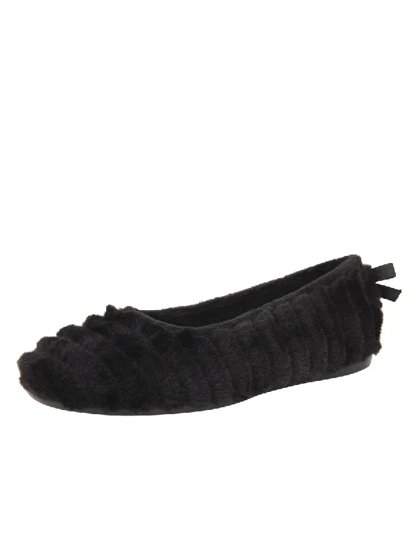 Slippers with back support -Jane Faux Fur Slipper