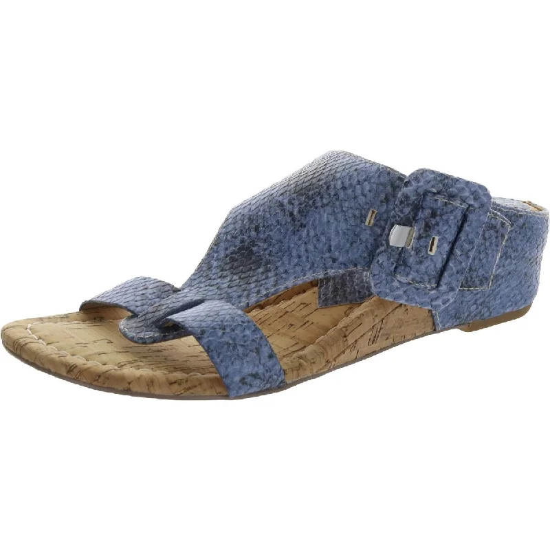 sandals for easy-going summer days-Donald J. Pliner Womens Ofelia Adjustable Cork Wedge Sandals