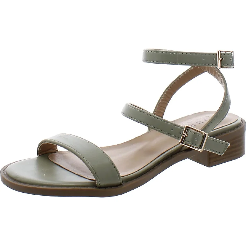 sandals with adjustable buckle design-Journee Collection Womens Comfort Insole Faux Leather Flatform Sandals