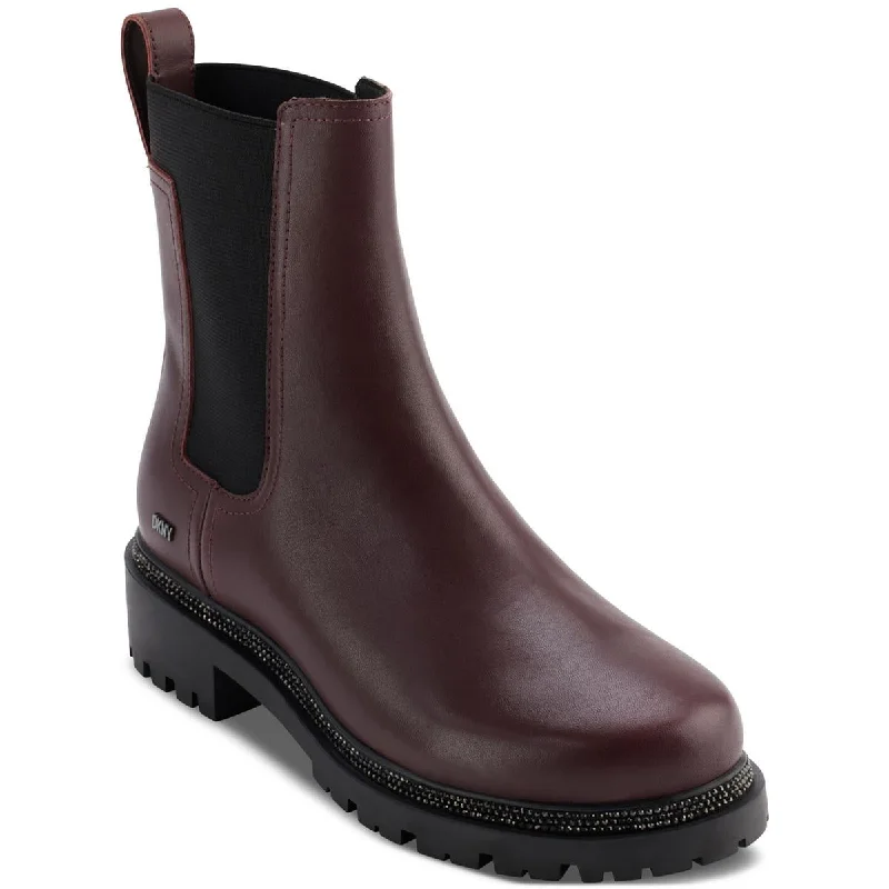 Boots for intimate frost dinners -DKNY Womens Rick Leather Chelsea Boots