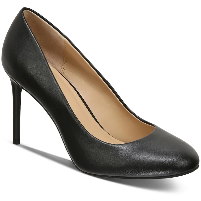 Stylish high heels for urban evenings-INC Womens Laurenne Faux Leather Slip-On Pumps