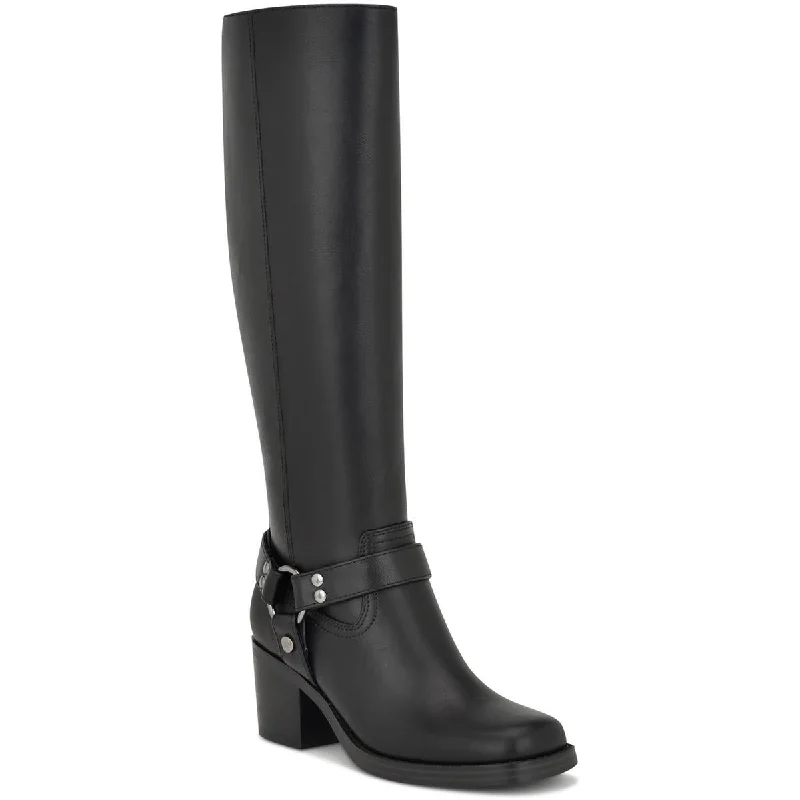 Boots for casual snow walks -Nine West Womens Koop 3 Tall Faux Leather Knee-High Boots