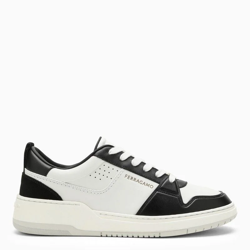 Shoes for weekend runs -Ferragamo Low Leather Trainer for Men