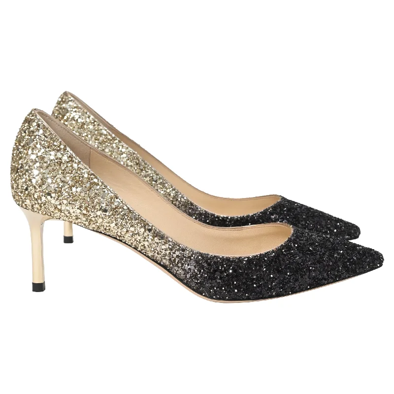 Stylish high heels for urban evenings-Jimmy Choo Romy 60 Pumps in Gold Glitter