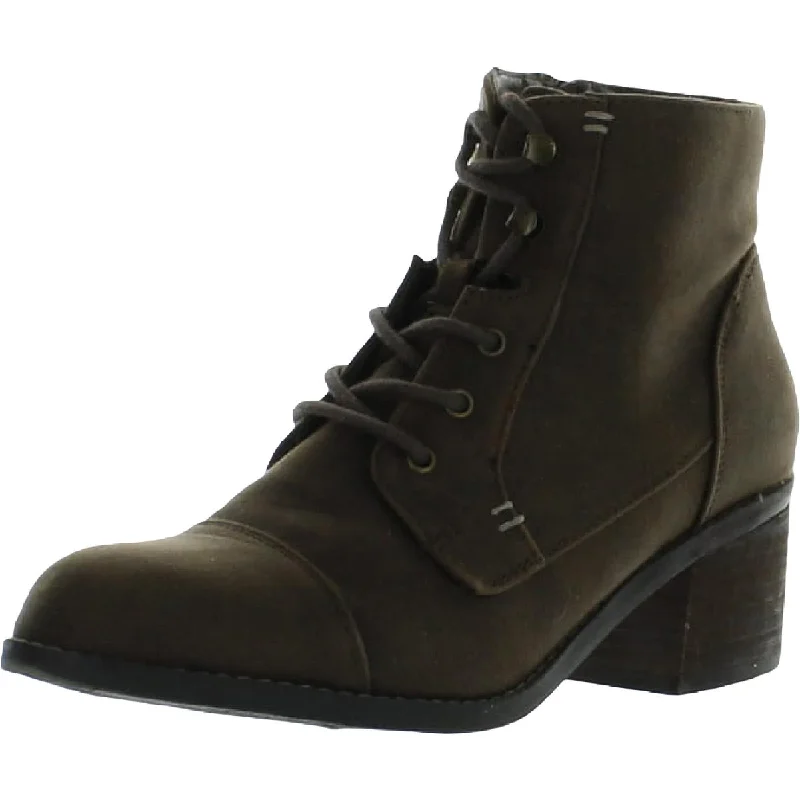 Boots for breezy winter style -Bella Vita Womens Sarina Faux Suede Ankle Combat & Lace-up Boots