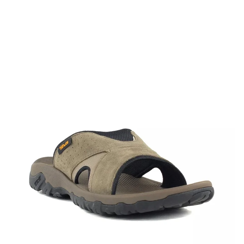 sandals with stylish back buckle-Men's Shoes Teva KATAVI 2 SLIDE Sandals 1019195 DARK TAUPE