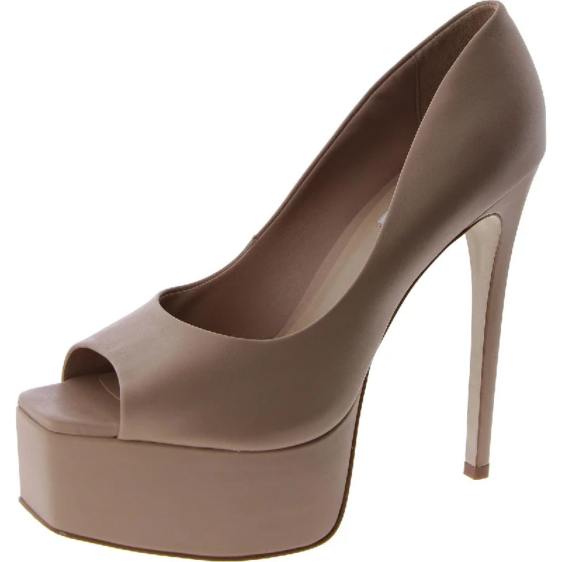 Stylish high heels for city nights-Lust Womens Stiletto Square Open Toe Pumps