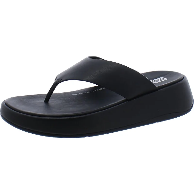 Fitflop Womens F-Mode Leather Flatform Sandals