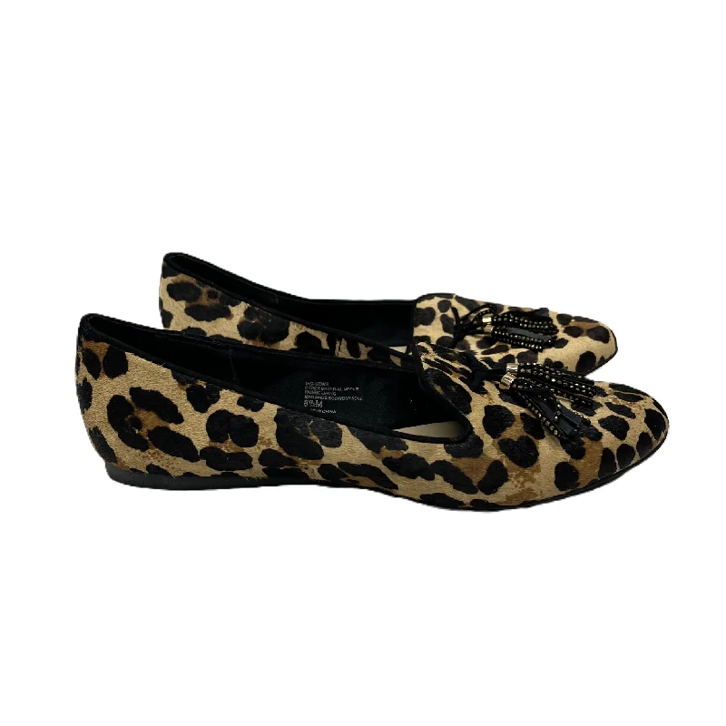 Flats with artsy fabric accents -Shoes Flats By International Concepts In Animal Print, Size: 8.5