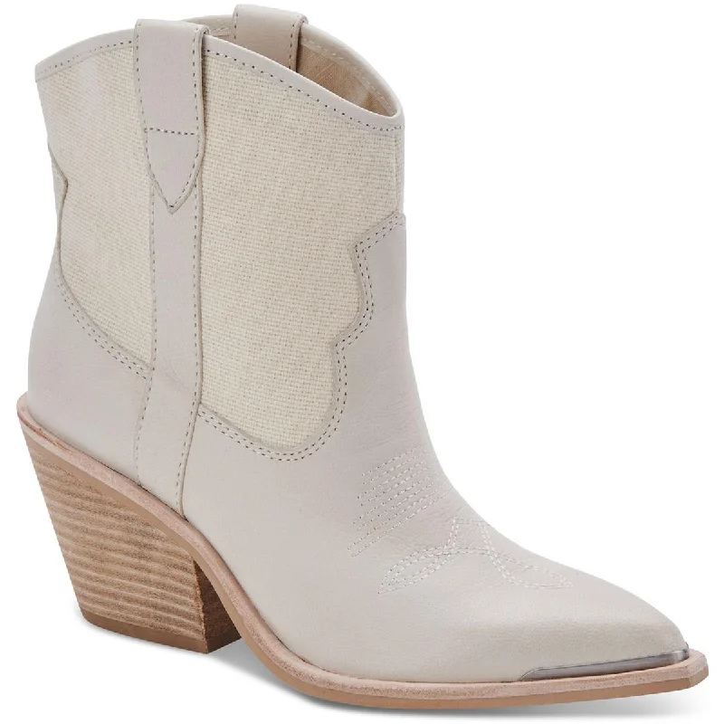 Boots with chic sole trims -Dolce Vita Womens Nashe Two Tone Cowboy, Western Boots