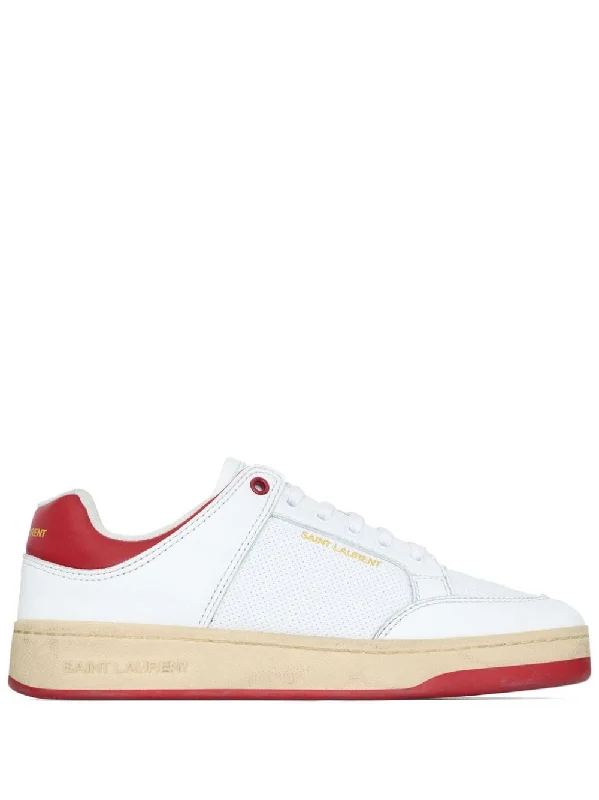 Shoes for chill dashes -SAINT LAURENT SL61 Leather Sneakers for Men