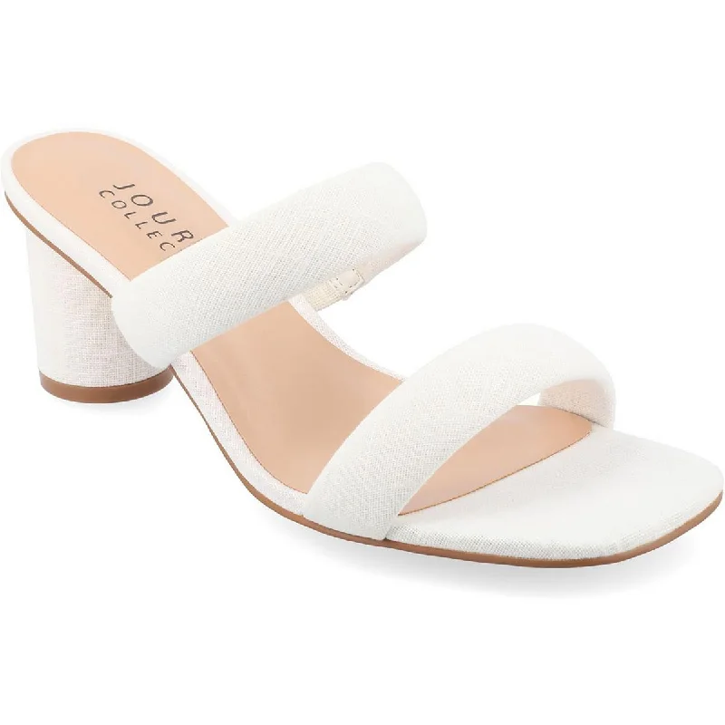 sandals with a fun and elegant touch-Journee Collection Womens ANIKO Slip On Open Toe Mule Sandals