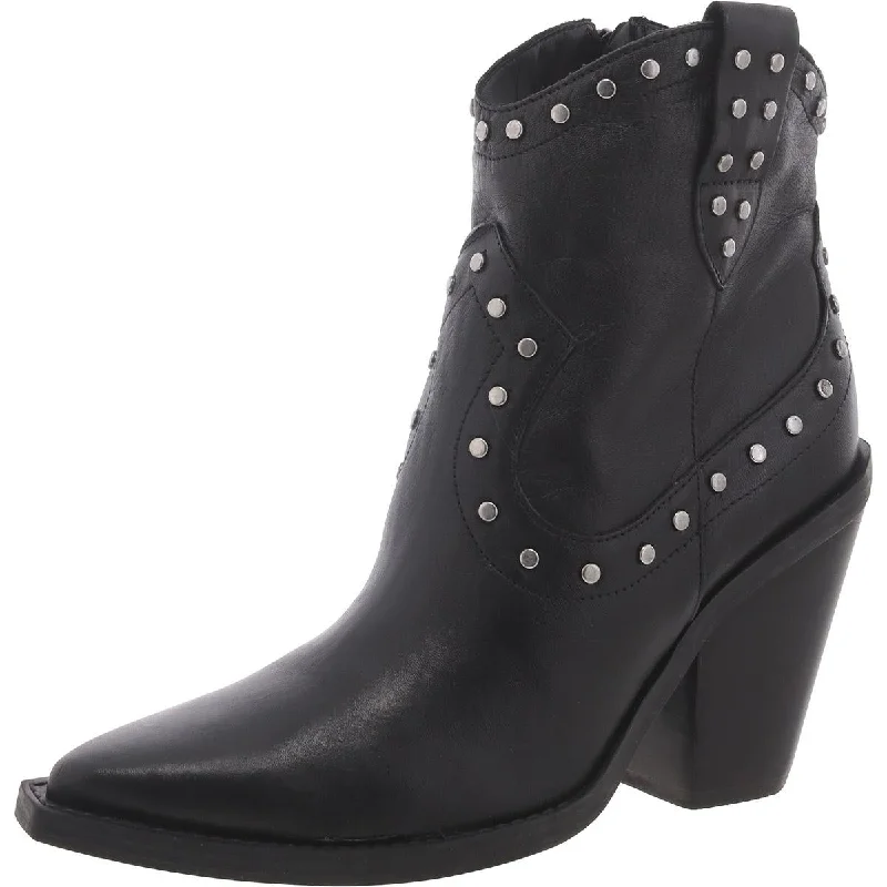 Boots for modern rugged aesthetics -Arezzo Womens Studded Pointed Toe Cowboy, Western Boots