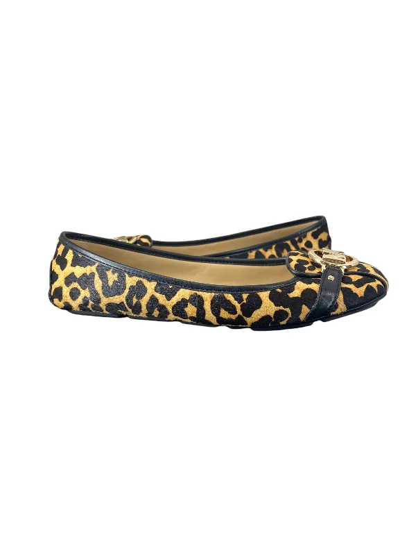 Flats for women with petite toes -Shoes Flats By Michael By Michael Kors In Animal Print, Size: 10