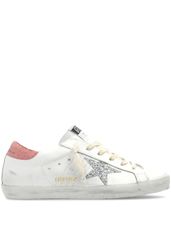 Shoes with light treads -GOLDEN GOOSE Super Star Leather Sneakers for Women