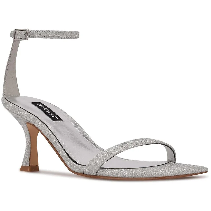 Affordable high heels for budget nights-Nine West Womens RIPE3 Open Toe Ankle Strap Pumps