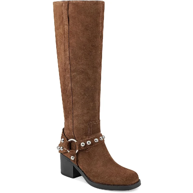 Boots for casual frost walks -Marc Fisher Womens Ofida Tall Studded Over-The-Knee Boots