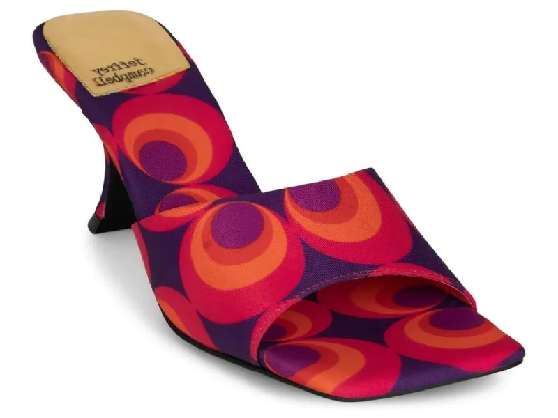 Trendy high heels for fashion trends-Jeffrey Campbell: Mr Big Red & Blue Multi