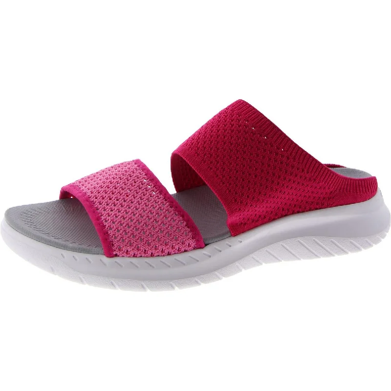 sandals for easy outdoor adventures-Easy Spirit Womens Davera 2 Knit Casual Slide Sandals