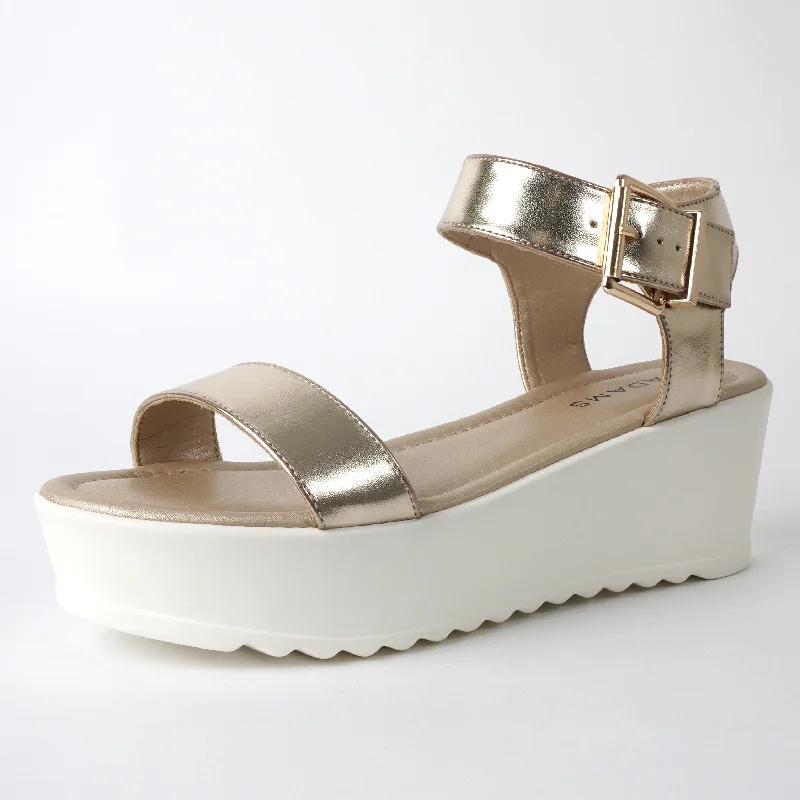 sandals for walking comfortably in heat-Surf | White Gold