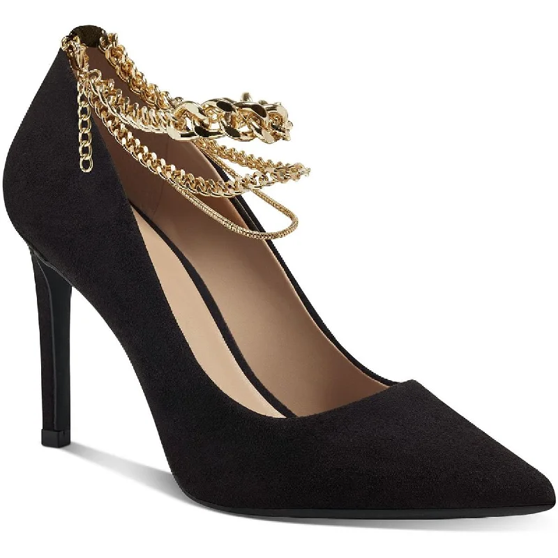 Comfortable high heels for long nights-INC Womens Sadelle  Embellished Dressy Pumps