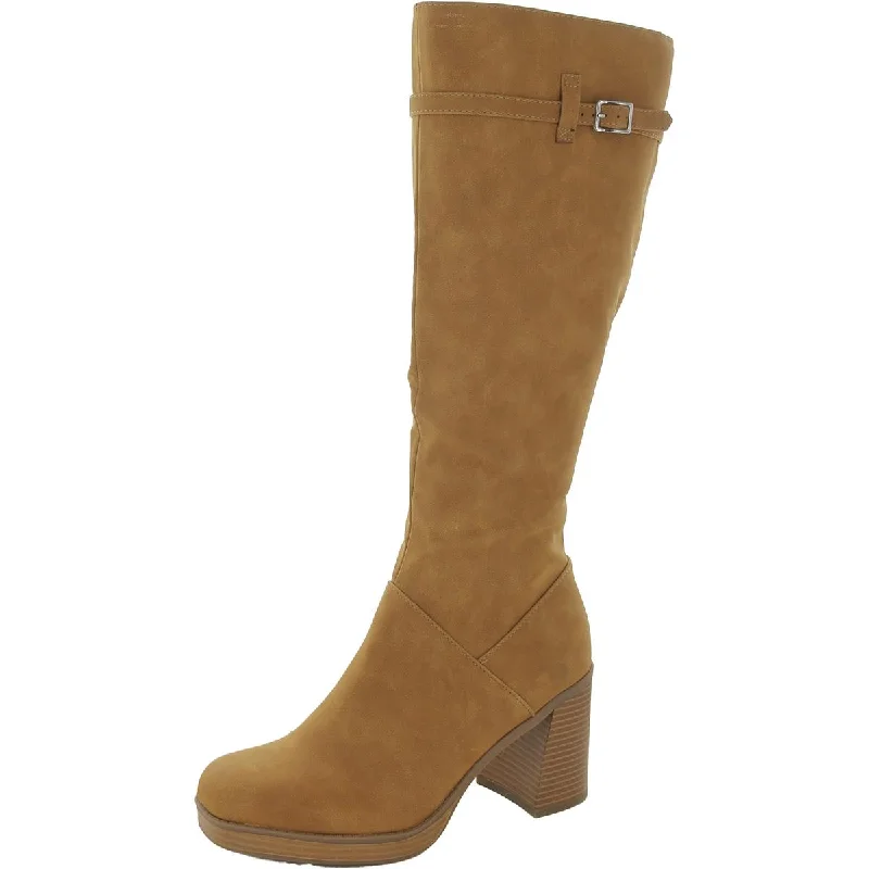 Boots with airy light uppers -Journee Collection Womens Faux Leather Knee-High Boots