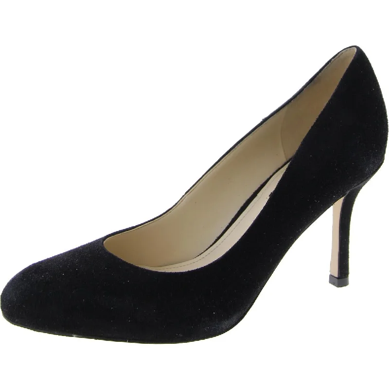 Cushioned high heels for soft nights-Ditto Womens Slip On Round Toe Pumps