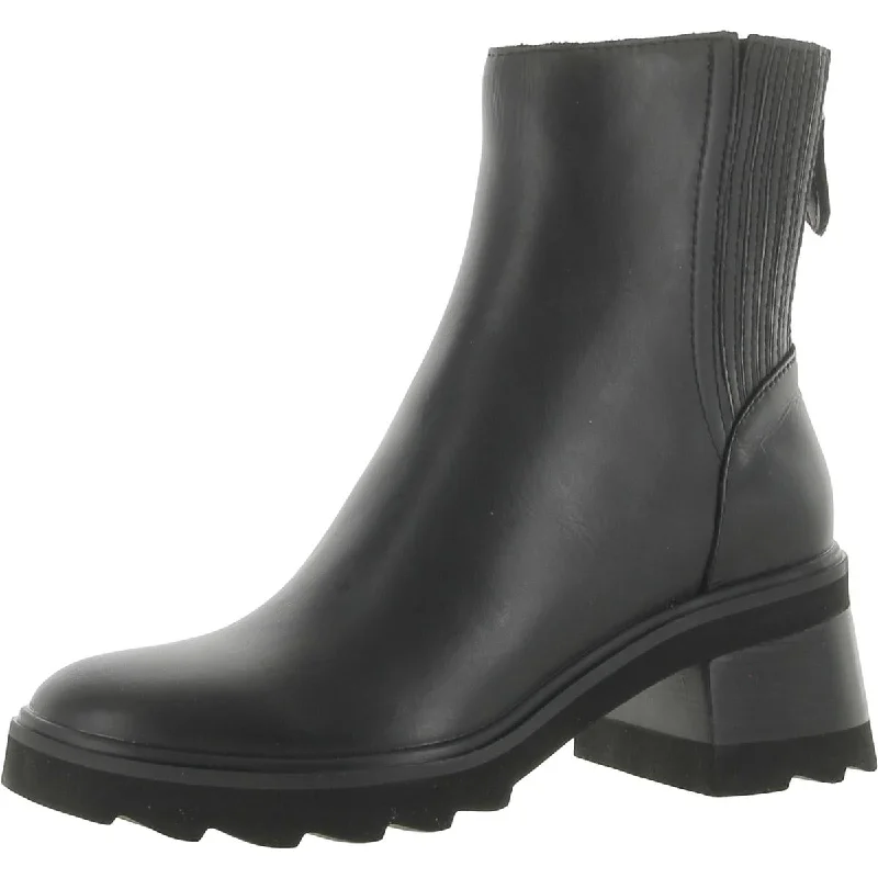 Boots with subtle slip-proof soles -Dolce Vita Womens MARTEY Padded Insole Block Heel Chelsea Boots