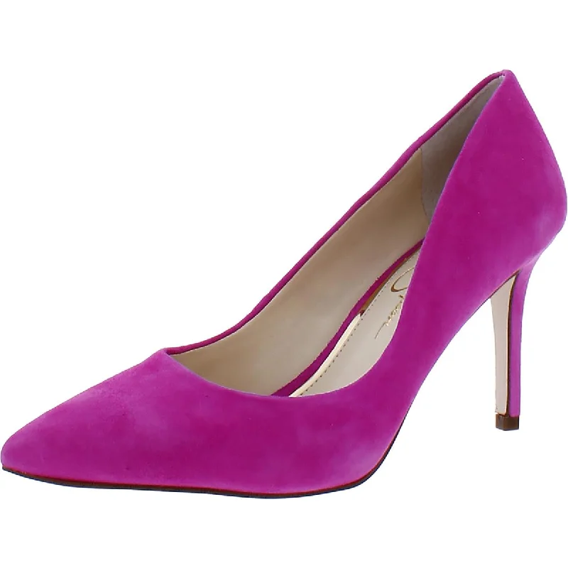 Stylish high heels for city nights-Jessica Simpson Womens Abigaille Suede Dressy Pumps