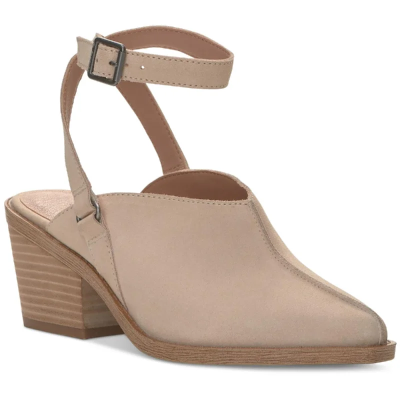 sandals for outdoor festivals and events-Lucky Brand Womens Winola Suede Pointed Toe Ankle Strap