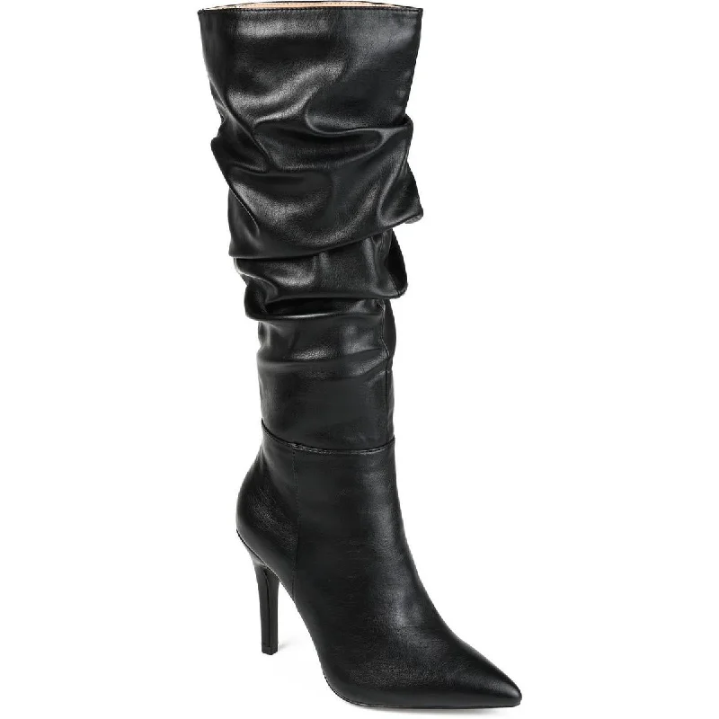 Boots with thick sole footbeds -Journee Collection Womens Sarie  Pull On Pointed Toe Knee-High Boots